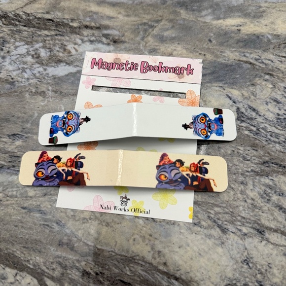 Pack of 2 Magnetic Bookmarks Wedding Souvenir Birthday Giveaways Sublimation Mag - Picture 2 of 2